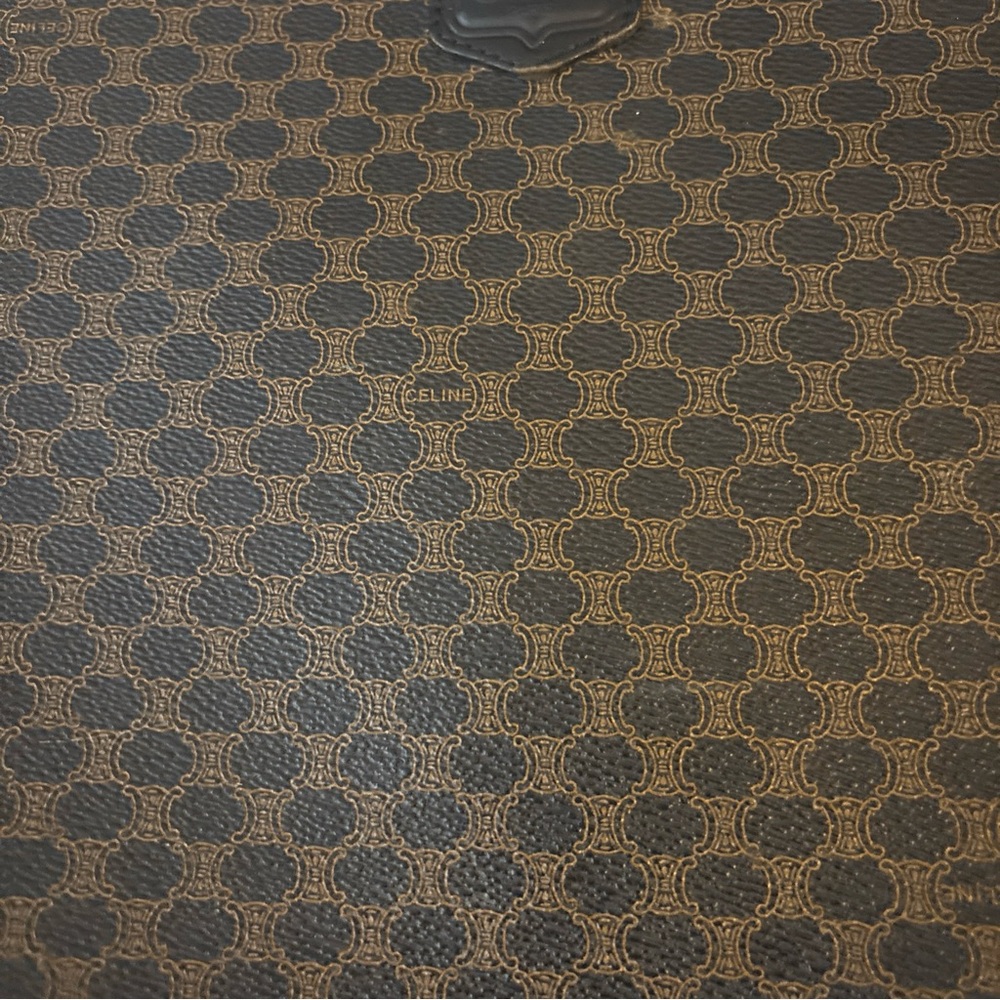 Celine Black and Brown Monogram Bag - Picture 5 of 10